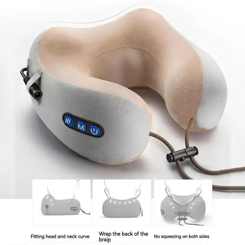 Rilovas Electric Neck Massage Pillow - Electric Neck Massage Pillow